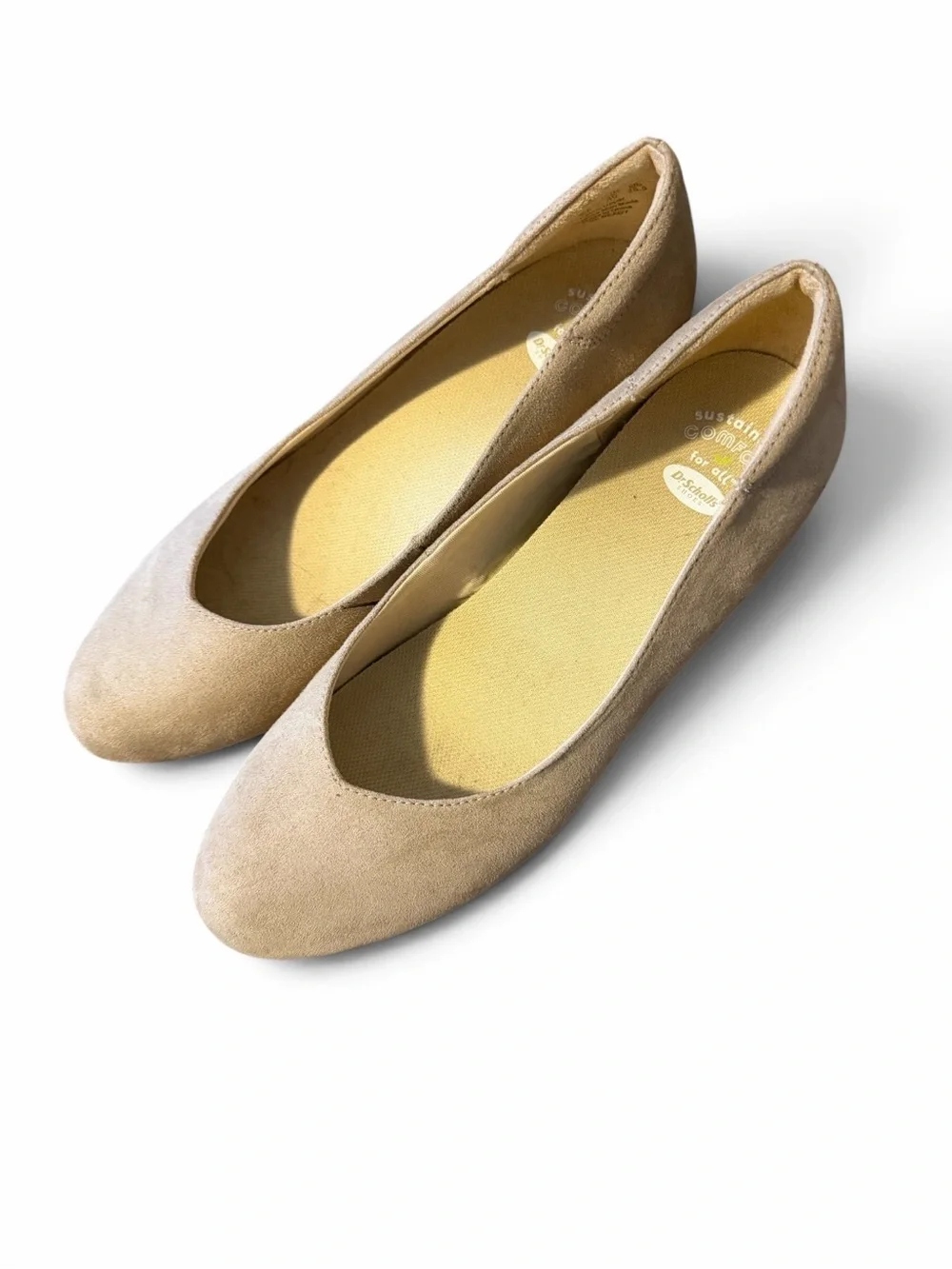 Dr. Scholl’s Women’s Beige Suede Wedge Comfort Shoes